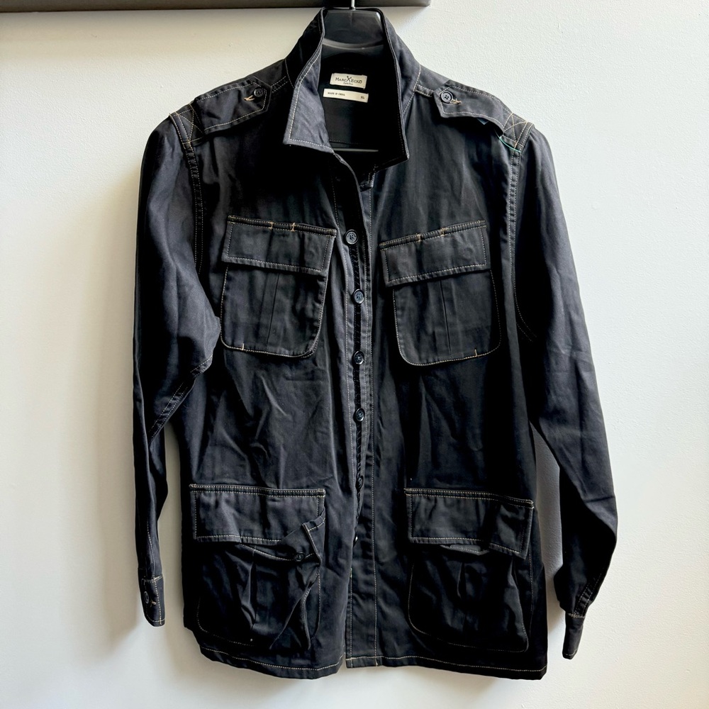 Marc Ecko Black Military Field Jacket